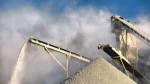 dust being generated at concrete plant